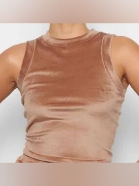 Skims velour crewneck tank top in the Velvet Tank Top